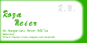 roza meier business card